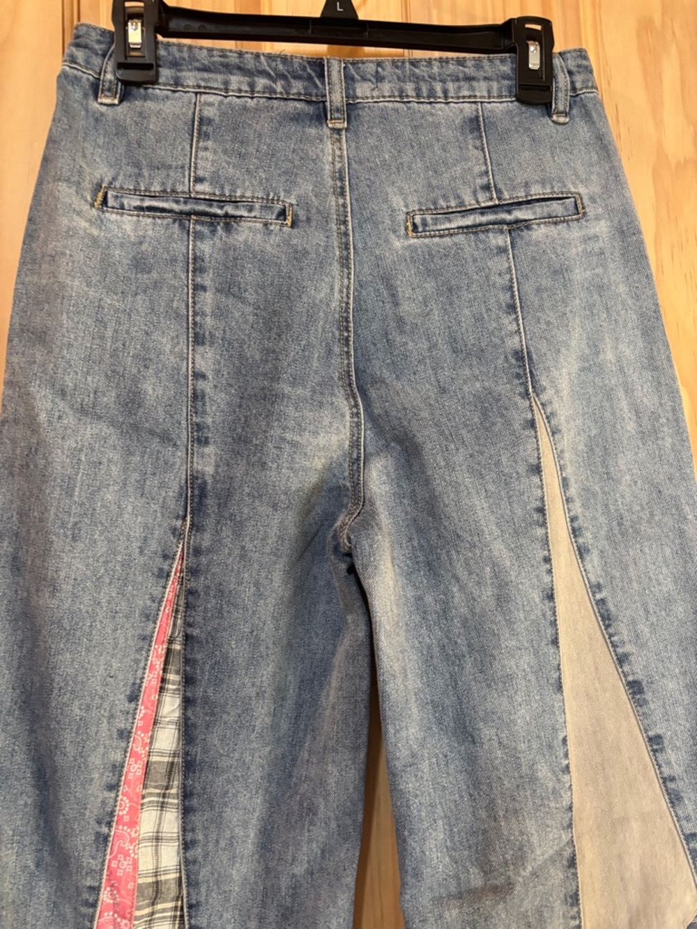 🆕 Three Bird Nest Magnolia Patchwork Flare Women’s Jeans - Picture 10 of 11